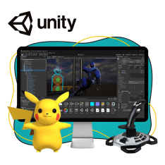 Мир игр на Unity 2D на популярном движке + AI-помощники - КИБЕРшкола программирования для детей, компьютерные курсы для школьников, начинающих и подростков - KIBERone г. Тверь