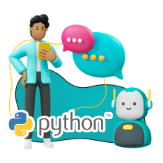 Умный чат-бот на Python - КИБЕРшкола программирования для детей, компьютерные курсы для школьников, начинающих и подростков - KIBERone г. Тверь