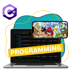 Программирование на C#. Удивительный мир 2D-игр - КИБЕРшкола программирования для детей, компьютерные курсы для школьников, начинающих и подростков - KIBERone г. Тверь